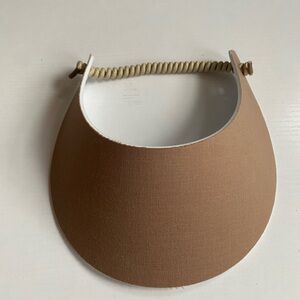 Women Foam Sun Visor Hats, No Pinch Visor, Tan Travel Sunvisor, Pool Beach